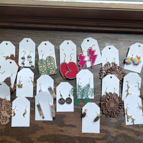 Handmade Earrings - Choose three pairs for $10 - Picture 1 of 13